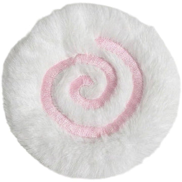 Plush Pink Fish Cake Coaster – Desk Mat & Photography Prop