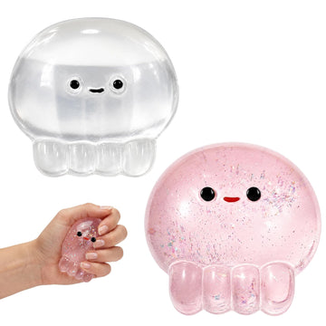 2-Pack Jellyfish Slow-Rebound Squishy for Stress Relief & Sensory Play