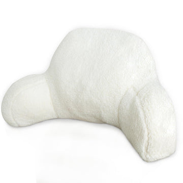 Versatile Reading Pillow with Arm Support & Carry Handle – Ivory