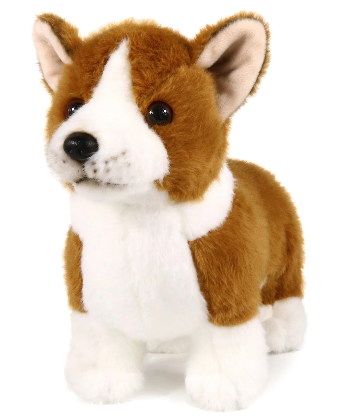 9-Inch Corgi Plush Toy with Realistic Detailing for Kids & Decor