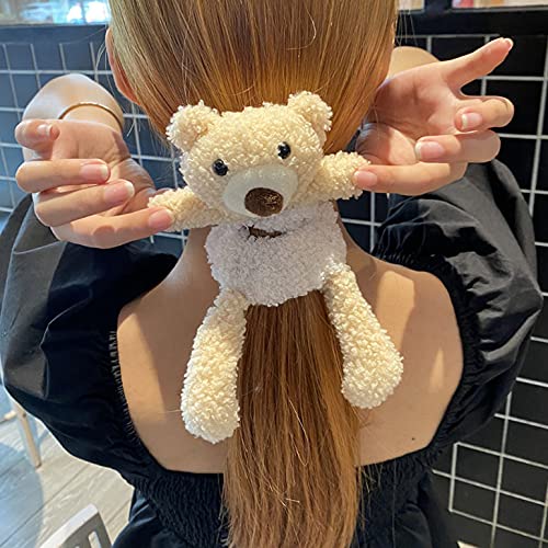 2-Pack Animal Scrunchies Set with Bear & Rabbit Designs