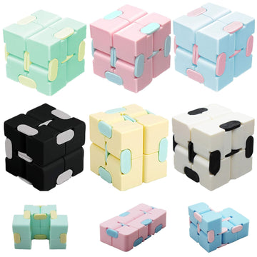 6-Pack Infinity Cube Fidget Blocks for Stress Relief & Classroom Rewards